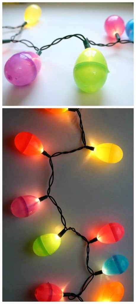 easter egg string lights diy easter decorations